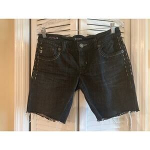 MEK DNM USA Designed for Buckle Black *Bermuda* Shorts Waist 30